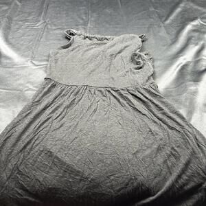 The Loft WOMENS dark grey halter top style sleeve mini dress